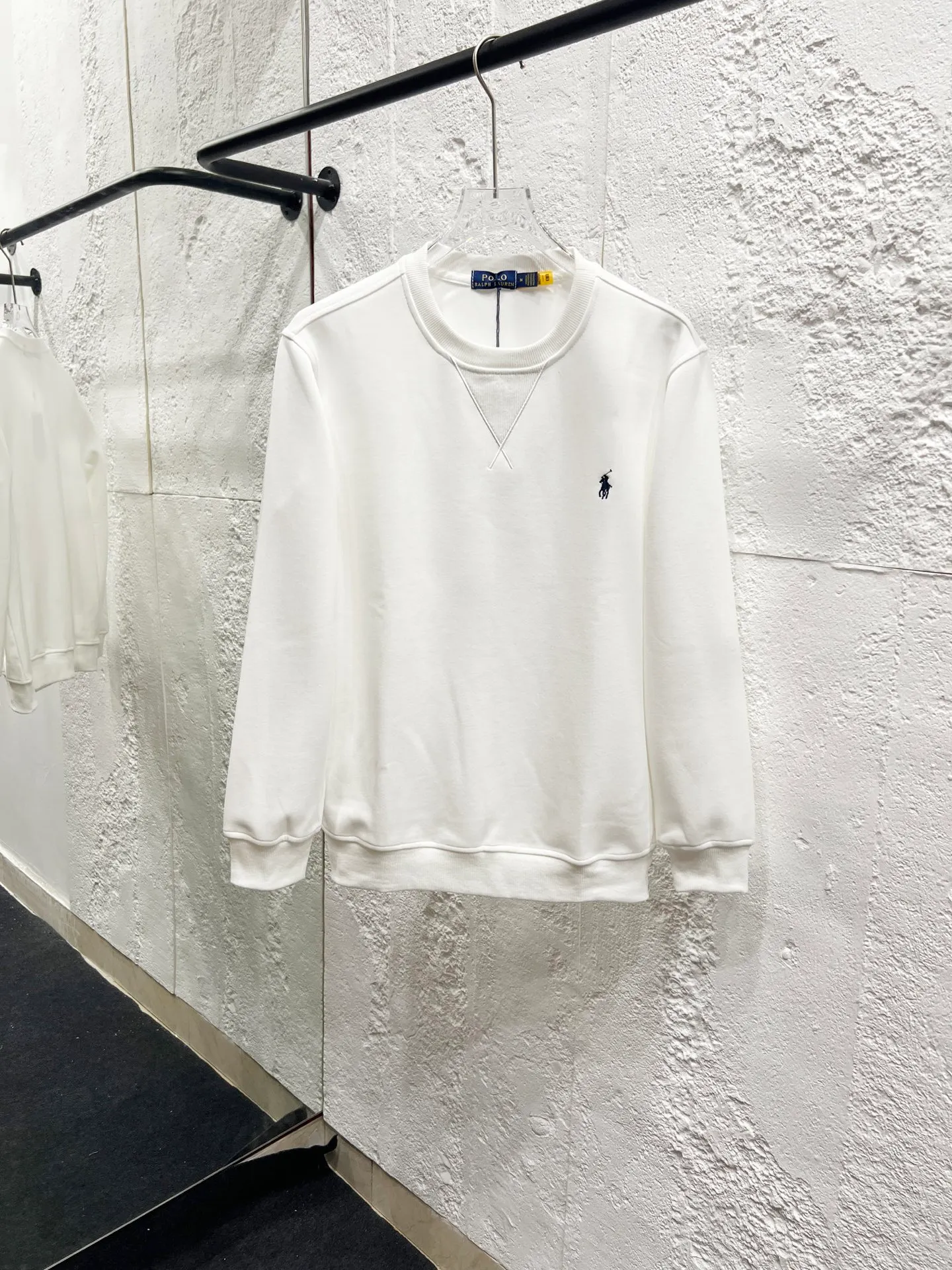 🅿️200 Style number: T52 Ralph Lauren round neck pony logo embroidered sweatshirt, pure cotton fabric Color: white Size: M-105-120 catties L-120-135 catties XL-135-150 catties 2XL-150-165 catties